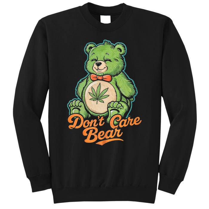 Bear Smoking Weed Holding Bong DonT Care Bear Marijuana Sweatshirt