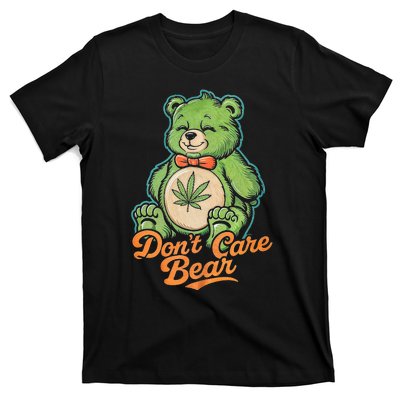 Bear Smoking Weed Holding Bong DonT Care Bear Marijuana T-Shirt