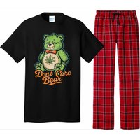 Bear Smoking Weed Holding Bong DonT Care Bear Marijuana Pajama Set