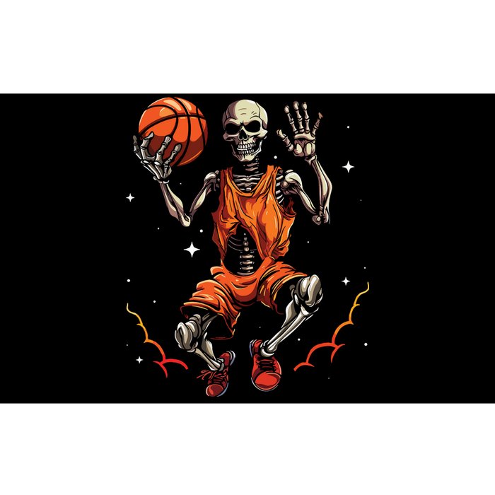 Basketball Skeleton Women Basketball Player Halloween Premium Bumper Sticker