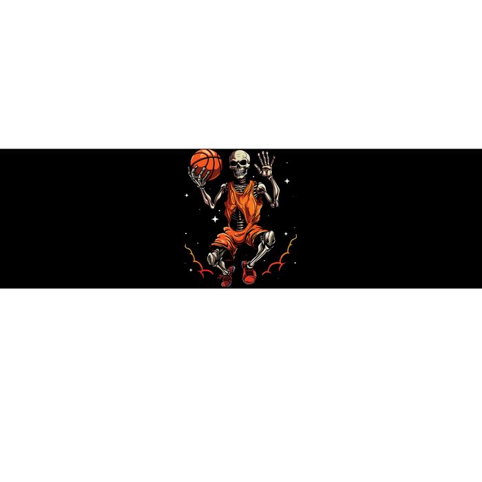 Basketball Skeleton Women Basketball Player Halloween Premium Bumper Sticker