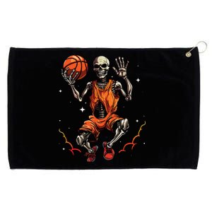 Basketball Skeleton Women Basketball Player Halloween Premium Grommeted Golf Towel