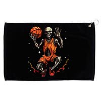 Basketball Skeleton Women Basketball Player Halloween Premium Grommeted Golf Towel