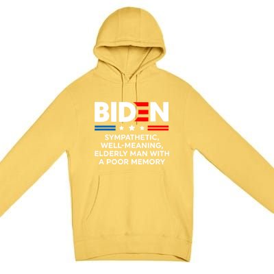 Biden Sympathetic Wellmeaning Elderly Man With Poor Memory Premium Pullover Hoodie