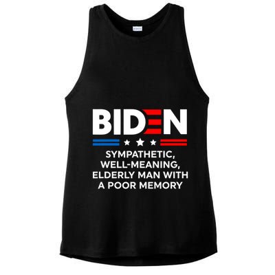 Biden Sympathetic Wellmeaning Elderly Man With Poor Memory Ladies PosiCharge Tri-Blend Wicking Tank