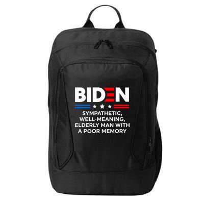 Biden Sympathetic Wellmeaning Elderly Man With Poor Memory City Backpack