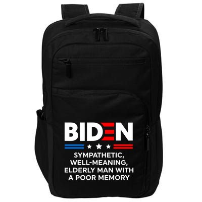 Biden Sympathetic Wellmeaning Elderly Man With Poor Memory Impact Tech Backpack