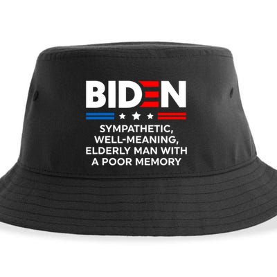 Biden Sympathetic Wellmeaning Elderly Man With Poor Memory Sustainable Bucket Hat