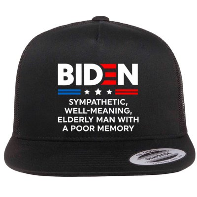 Biden Sympathetic Wellmeaning Elderly Man With Poor Memory Flatbill Hat