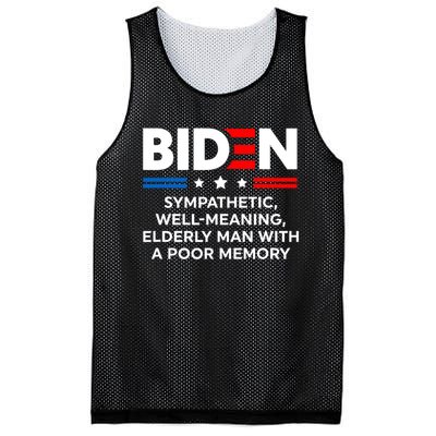 Biden Sympathetic Wellmeaning Elderly Man With Poor Memory Mesh Reversible Basketball Jersey Tank