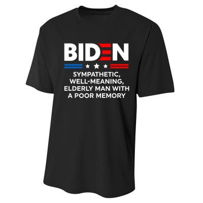 Biden Sympathetic Wellmeaning Elderly Man With Poor Memory Performance Sprint T-Shirt