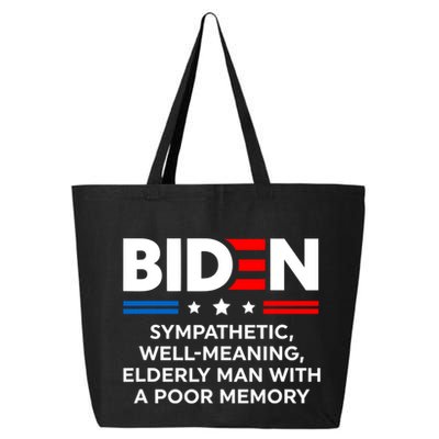 Biden Sympathetic Wellmeaning Elderly Man With Poor Memory 25L Jumbo Tote