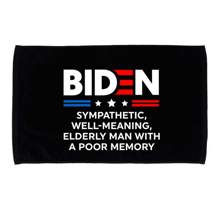 Biden Sympathetic Wellmeaning Elderly Man With Poor Memory Microfiber Hand Towel