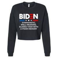 Biden Sympathetic Wellmeaning Elderly Man With Poor Memory Cropped Pullover Crew