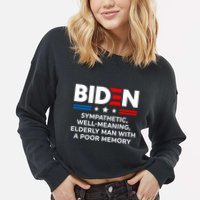 Biden Sympathetic Wellmeaning Elderly Man With Poor Memory Cropped Pullover Crew