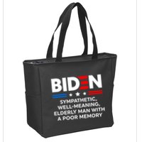 Biden Sympathetic Wellmeaning Elderly Man With Poor Memory Zip Tote Bag
