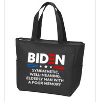 Biden Sympathetic Wellmeaning Elderly Man With Poor Memory Zip Tote Bag