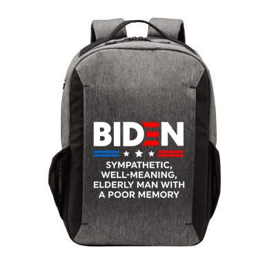 Biden Sympathetic Wellmeaning Elderly Man With Poor Memory Vector Backpack