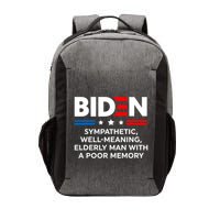 Biden Sympathetic Wellmeaning Elderly Man With Poor Memory Vector Backpack