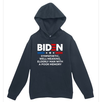 Biden Sympathetic Wellmeaning Elderly Man With Poor Memory Urban Pullover Hoodie