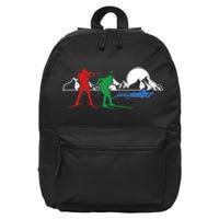 Biathlon Ski Winter Sports Cross Country Skiing Snow Gift 16 in Basic Backpack