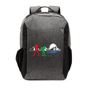 Biathlon Ski Winter Sports Cross Country Skiing Snow Gift Vector Backpack