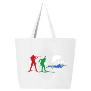 Biathlon Ski Winter Sports Cross Country Skiing Snow Gift 25L Jumbo Tote