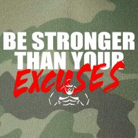 Brian Shaw Wearing Be Stronger Than Your Excuses Legacy Tie Dye Trucker Hat