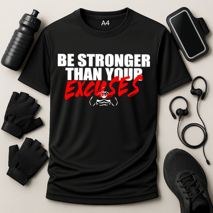Brian Shaw Wearing Be Stronger Than Your Excuses Performance Shirt