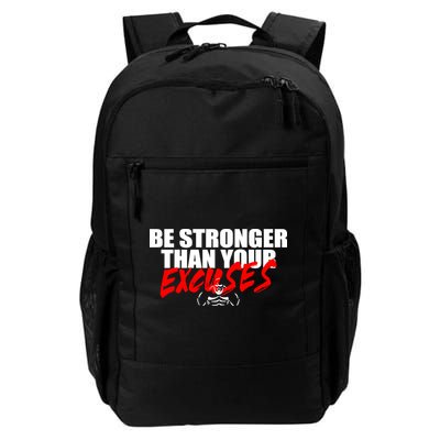 Brian Shaw Wearing Be Stronger Than Your Excuses Backpack
