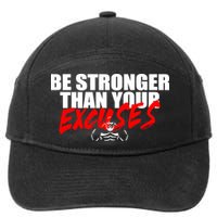 Brian Shaw Wearing Be Stronger Than Your Excuses 7-Panel Snapback Hat
