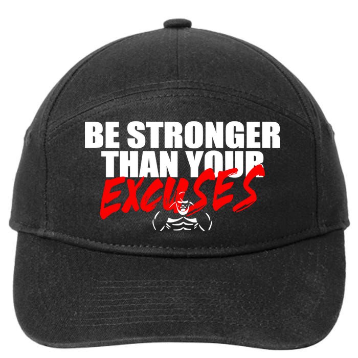 Brian Shaw Wearing Be Stronger Than Your Excuses 7-Panel Snapback Hat