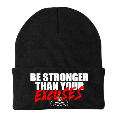 Brian Shaw Wearing Be Stronger Than Your Excuses Beanie