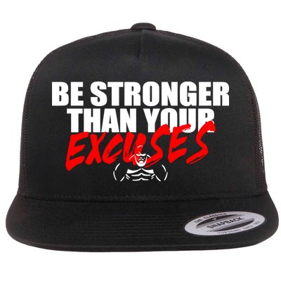 Brian Shaw Wearing Be Stronger Than Your Excuses Flatbill Hat