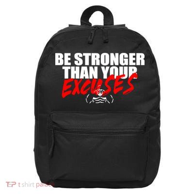 Brian Shaw Wearing Be Stronger Than Your Excuses 16 in Basic Backpack