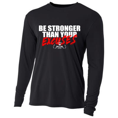 Brian Shaw Wearing Be Stronger Than Your Excuses Cooling Performance Long Sleeve Crew