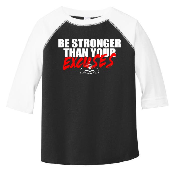 Brian Shaw Wearing Be Stronger Than Your Excuses Toddler Fine Jersey T-Shirt