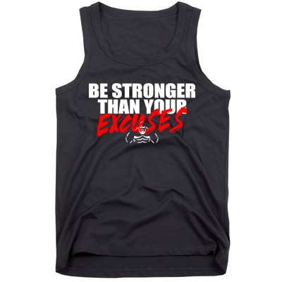 Brian Shaw Wearing Be Stronger Than Your Excuses Tank Top