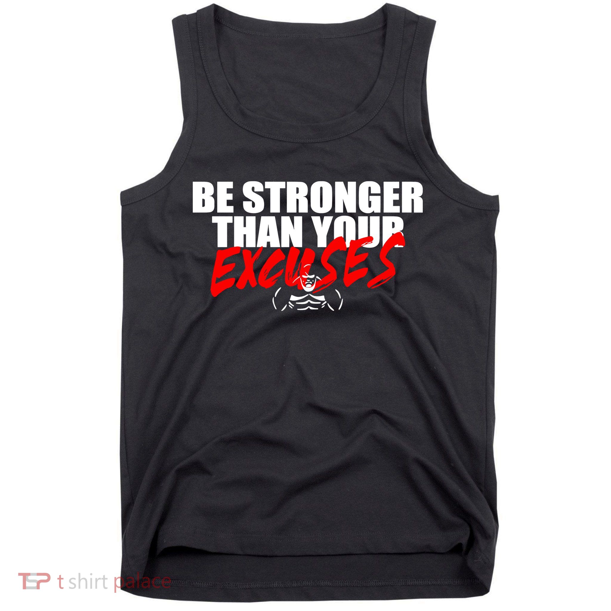 Brian Shaw Wearing Be Stronger Than Your Excuses Tank Top