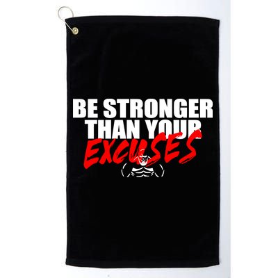 Brian Shaw Wearing Be Stronger Than Your Excuses Golf Towel
