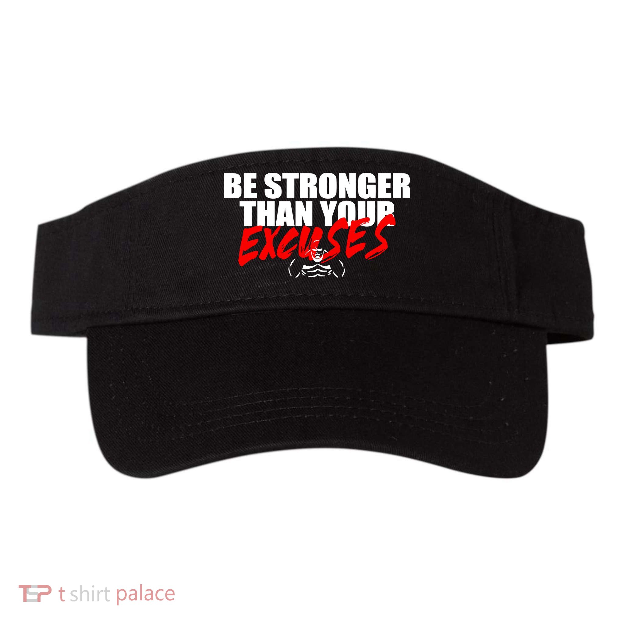 Brian Shaw Wearing Be Stronger Than Your Excuses Visor