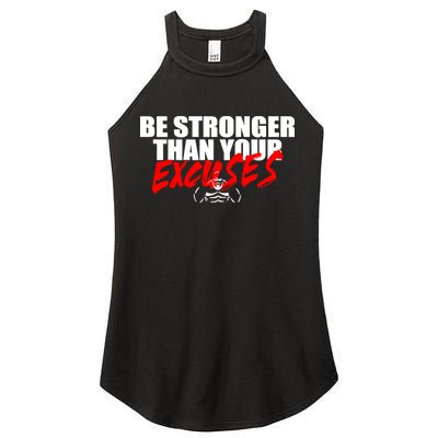 Brian Shaw Wearing Be Stronger Than Your Excuses Women's Perfect Tri Rocker Tank