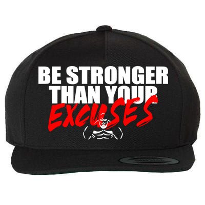 Brian Shaw Wearing Be Stronger Than Your Excuses Wool Snapback Cap