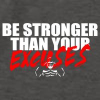 Brian Shaw Wearing Be Stronger Than Your Excuses Vector Backpack