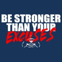 Brian Shaw Wearing Be Stronger Than Your Excuses Infant Baby Jersey Bodysuit