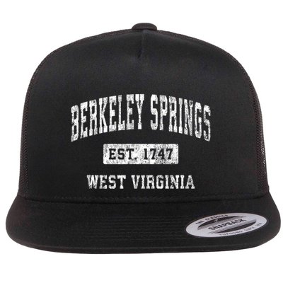 Berkeley Springs West Virginia Wv Vintage Established Sports Flatbill Hat