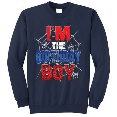 Birthday Spider Web Birthday Party Im The Birthday Boy Sweatshirt