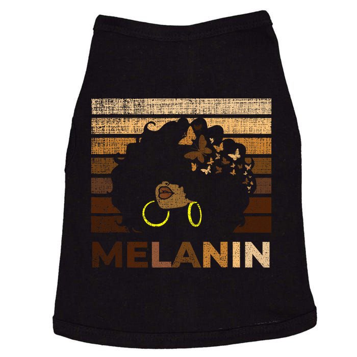 Black Strong Women Afro Love Melanin African Girl Doggie Tank