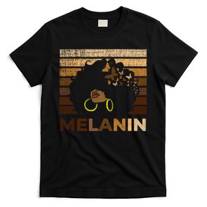 Black Strong Women Afro Love Melanin African Girl T-Shirt