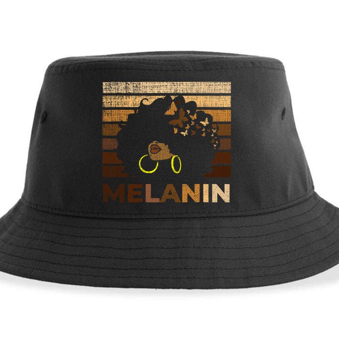 Black Strong Women Afro Love Melanin African Girl Sustainable Bucket Hat